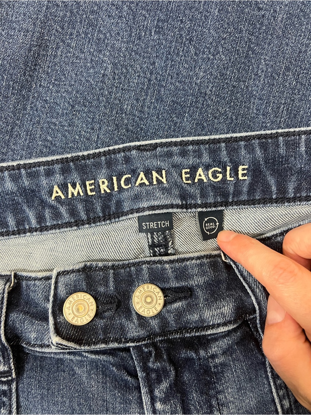 American Eagle Dreamy Drape Wide Leg Jeans High Rise Baggy Utility 10 X-short - Picture 9 of 14